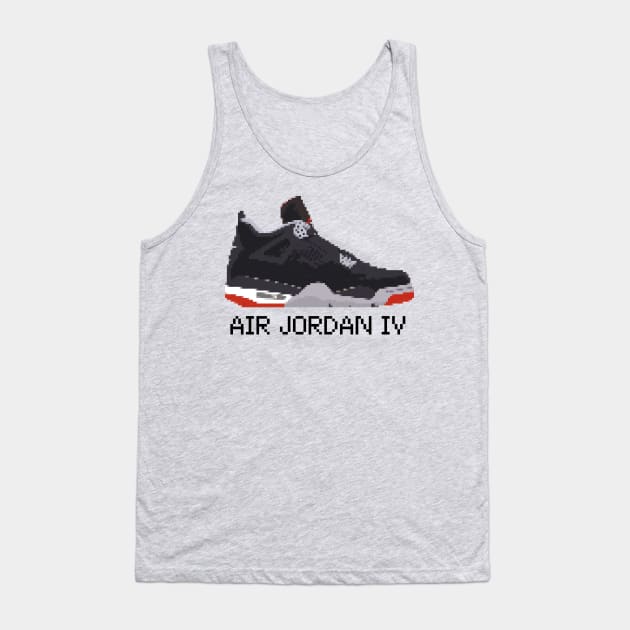 AIR JORDAN IV RETRO PIXELATED ART SHOE COLLECTION Tank Top by Buff Geeks Art